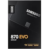 Samsung SSD 870 EVO, 500 GB, Form Factor 2.5 inches/6.4 cm, Intelligent Turbo Write, Magician 6 Software, Black