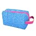 Blue Hollow Out Mesh Design Cosmetic Bag Pouch Holder W Fuchsia Strap RS.1323.00