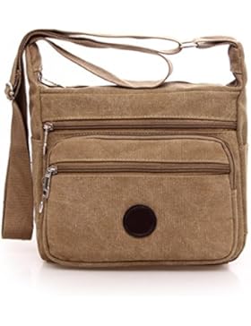 Männer Und Frauen Jahrgang Leinwand Messenger Aktentasche Schulter Tote Sling Reisen Tasche,A-22cm*11cm*25cm