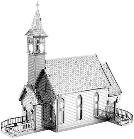 Metal Earth - Fascinations, Old Country Church 3d metal Puzzle, Construktion Toys, laser cut models