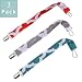 Dummy Clips, Universal Infant Pacifier Holder Set - Drop Resistant Leash Set with Clips for Baby Drool Bibs Teething Ring Toys, Toddler Blankets, 3 Pack (Color Set 1)