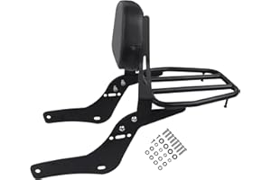 BAIONE Worldmotop Motorcycle Sissy Bar Backrest Rear Passenger Seat for Honda Rebel CMX1100 CMX 1100 2021 2022 Detachable Backrest (For CMX1100-A)