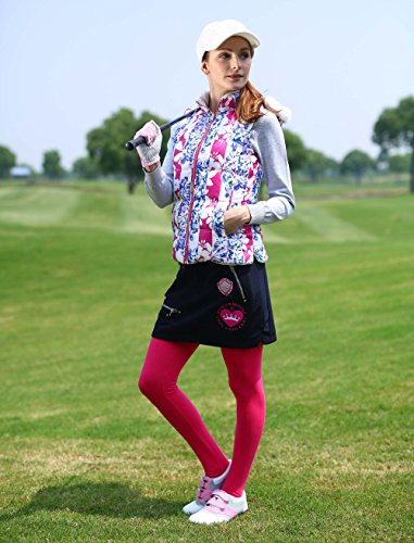 SVG-Womens-Hooded-Reversible-Golf-Down-Vest-Floral-Print-Casual-Vest-Jacket