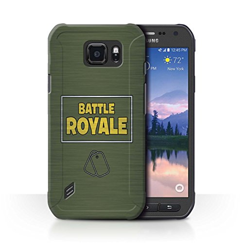Stuff4 Phone Case/Cover for Samsung Galaxy S6 Active/G890 / Dog Tags Design/FN Battle Royale Collection