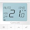Salus Quantum SQ610RF, Wireless Room Thermostat Control for Underfloor Heating, Smart Home - White, 86 mm x 86 mm x 11 mm