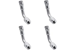AOFAN 135 DegreeTire Brass Valve Extension Tube for Car off-road Vehicle Electric Car Motorcycle (4 Pcs)