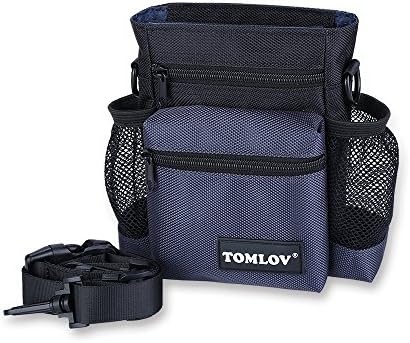 Pet Dog Training Pouch Bag for Treat Toys Training Clicker Disposable Bag Phone Key Cash 3 Ways To Wear (Black-Gray)