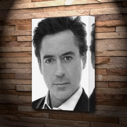 ROBERT DOWNEY JR. - Canvas Print (LARGE A3 - Signed by the Artist) #js001
