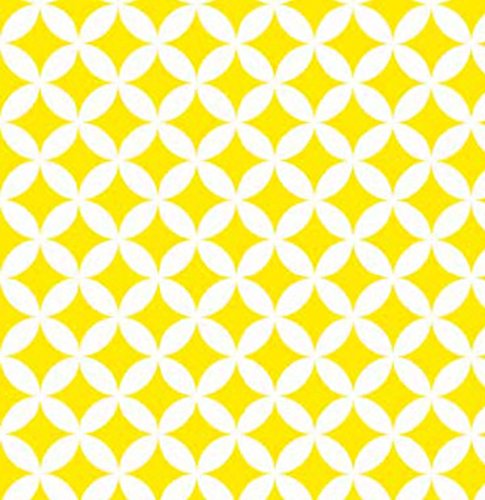 Klebefolie - Möbelfolie Elliott gelb Dekorfolie 45 cm x 200 cm Selbstklebefolie Selbstklebefolie Retro Motiv Bastelfolie