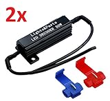 Hinweis: Die Widerstände werden heiß, es darf kein Kontakt zu Kunststoff bestehen, es empfiehlt sich die Widerstände frei hängend zu montieren & oder diese an Metall zu befestigen