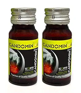 SCORTIS HEALTH CARE Candomin Oil - 30 ml x 2, Relief From Arthritic, Muscular & Joints Pain, Ayurvedic Oil