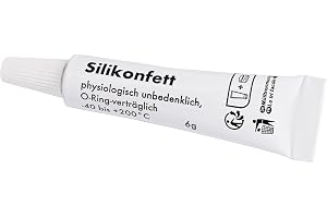 Snapworld-Kaffee Silikonfett för helautomatiska kaffemaskiner per tuber a 6 g livsmedelssäker för brygggrupptätning O-ring EPDM VMQ MVQ NBR FKM (1 rör á 6 g)