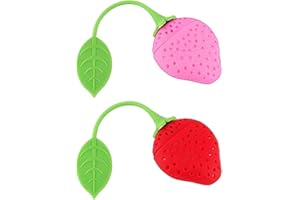 VYIBPDY Infusor de té, mango de colador de silicona, 2 piezas