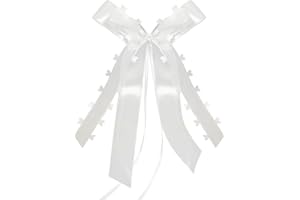 SIKAMARU 30 Arcos de Coche, Arcos de Coche de Boda, Arcos de decoración de Boda, Arcos de Regalo, Blanco en Forma de corazón, Utilizado para la Mesa de Boda, Coches, Regalos, decoración de Bolsas de Dulces
