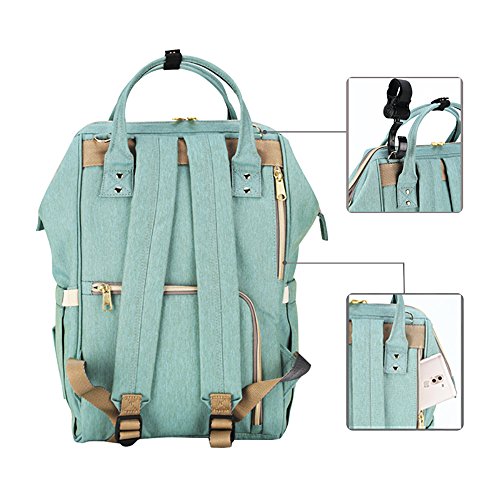 SUNVENO Multifunktions Large Capacity Mama Rucksack Baby Windel Windel Umhängetasche Schulter Rucksack - 4