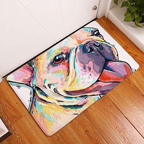 Preisvergleich Produktbild Aishankra Hund Tür Eingang Fußmatte Bodenmatte Küche Schlafzimmer Badezimmer Teppiche Anti-Rutschigen Teppich,O,2'0''X2'6'' / 50X80CM