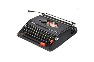 RYUUZA Mechanische englische Schreibmaschine,Elektrische Schreibmaschine mit Korrektur,für Notizen oder Briefe oder kreatives Schreiben, literarisches Geschenk des Schriftstellers,Black