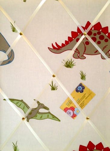 Medium 40x30cm Laura Ashley Dinosaurs/Dinosaur Hand Crafted Fabric Notice/Pin/Memo/Memory Board