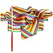 Produktbild 2x Milopon Gymnastikband Rhythmikband Tanzband Turnband Wirbelband Schwungband mit Stab 4 m Farben mischen