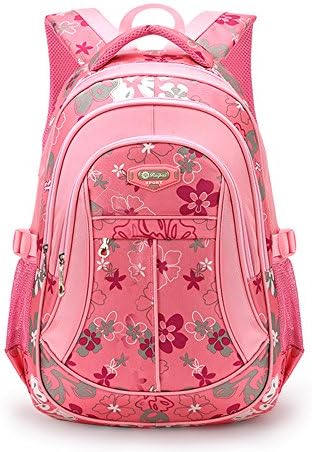 ESOONS Printing Pattern Primary School Student Satchel Backpack For Girls Waterproof Preppy Schoolbag