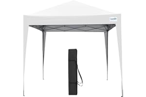 Quictent Pop Up Gazebo 3 x 3m with Bag, Folding Gazebo Waterproof Event Shelter, 50+UV Protection Canopy Garden Tent for Parties, Camping, Festivals and Flea Markets - White