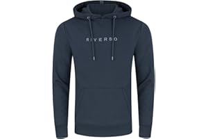 riverso Hoodie Herren RIVErik Regular Fit Kapuzenpullover Pullover Sweatshirt Schwarz Rot Braun Beige Navy S M L XL XXL 3XL 4XL 5XL