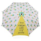 The Modern Ape - Automatic Nimbu Mirchi Designer nylon rain umbrella - white RS.699 (53.00% Off) - Amazon