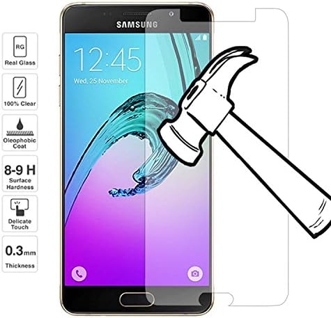 (PACK OF 2) Tempered Glass Clear Screen Protector to fit Samsung Galaxy A5 2016 [A510]