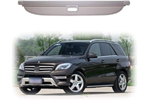 Aojiek Auto Laderaumabdeckung Kofferraumabdeckung Rollo FüR Ml W166 Ml320 Ml350 Ml400 500 Ml63 Amg 2012-2015 Kofferraum Schutz Abdeckung GepäCkraumabdeckung Einziehbar