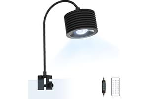 Lominie Luces LED para acuarios Luces de arrecife para corales con cuello de cisne, luz de acuario de agua salada de espectro completo, para 20~45CM de largo Coral Reef Fish Tank Aquarium Lamp