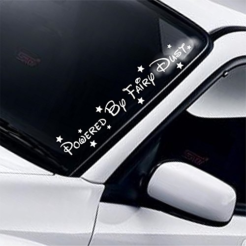 Powered By Fairy Dust Large 55cm Sticker Funny Novelty Vinyl Decal