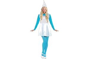Funidelia | Disfraz de Pitufina para mujer The Smurfs, Dibujos Animados, Los Pitufos, Enanito - Disfraz para adultos y divertidos accesorios para Fiestas, Carnaval y Halloween