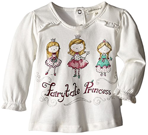 Pumpkin Patch Baby-Girls Fairy Tale Long Sleeve T-Shirt, Off-White (Vanilla), 6-9 Months (Manufacturer Size:6-12 Months)