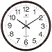 Produktbild Wanduhr Runde 11 Zoll Wanduhr Durchmesser 28cm Geeignet für Wohnzimmer Schlafzimmer ( Farbe : Braun )