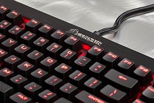 Corsair K70 LUX - Teclado mec  nico Gaming  Retroiluminaci  n LED roja  QWERTY Espa  ol   Azul  Cherry MX Blue   -  QWERTY espa  ol 