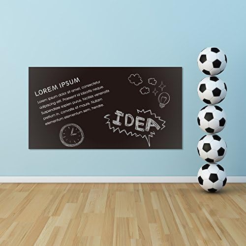 UFIXX Self-Adhesive Blackboard Sticker Wall Contact Paper Dry Eraser Board 120x60cm for School Home and Office-WB2307