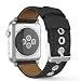Produktbild MoKo Armband für Apple Watch Series 1 / 2 42mm, Denim Sportarmband Uhrenarmband Uhr Erstatzband mit Schließe für Apple Watch Sportuhr 42mm 2016 & 2015, Armbandlänge 135mm - 205mm, Denim Schwarz