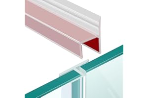 MHDJQ Goma para Mampara de Ducha 8mm Juntas de Ducha Tira de Sellado de Mampara de Ducha para Vidrio de 7 mm 8 mm de Espesor Transparente 200cm (H-8mm)