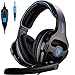Produktbild [Neu überarbeitete Version] SADES 810S Stereo Gaming Headset Kopfhörer mit volumenausgleich mic für New Xbox One, PS4, PS4 PRO, PC, Laptop, Mac, Phone - Schwarz