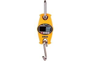 Klau Digital Hanging Scales 300 Kg / 600 lb SF-918 Heavy Duty Crane Scale Yellow for Home Farm Hunting