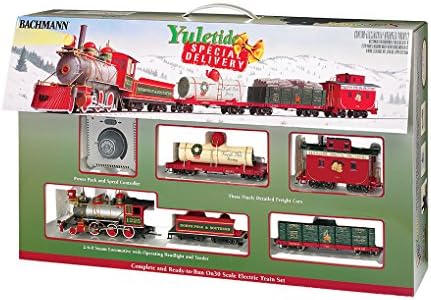 Bachmann Industries Yuletide Special Delivery Ready To Run Electric Holiday On30 Scale Train Set