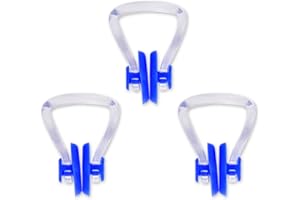 ds. distinctive style Lot de 3 pince-nez en silicone PVC pour adulte et enfant