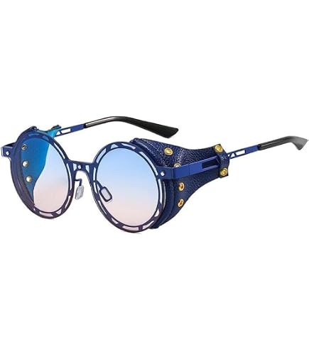Occhiali Da Vista Rotondi Retrò In Metallo, Lenti Trasparenti, Unisex, Leggeri, Neri, Taglia L - 4