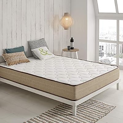 Moonia - Matelas Viscosoft 80x190CM - Matelas de Haute Durabilité - Matelas Anti-acariens - Épaisseur : +/-21 cm - Modèle Bamboo Eco Fresh