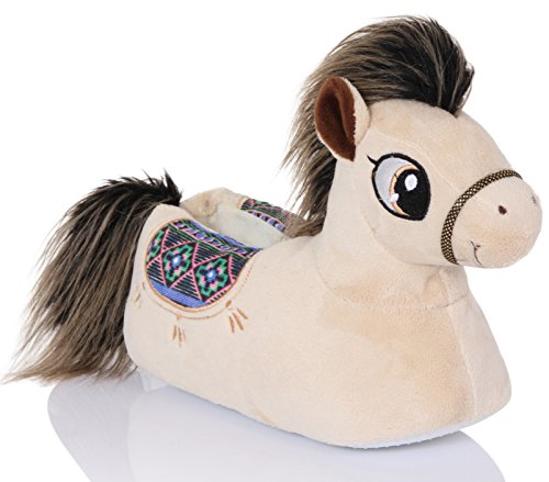 Loungeable Boutique Womens 3d Animal Slippers Penny Pony Medium Uk