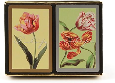 Congress Tulips Playing Cards - Jumbo Index (Pack of 2)