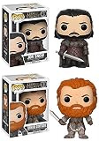 From Game of Thrones, Jon Snow and Tormund Giantsbane, as a stylized pop vinyl from Funko!