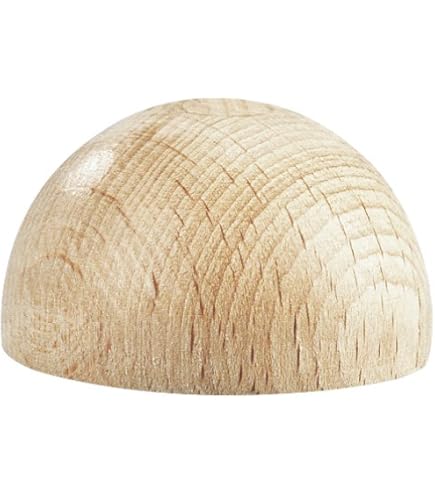 Boules De Bois Fendues En Demi-Bois Brut, PerIes Naturelles