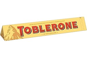 Toblerone Tavoletta di Cioccolato al Latte Molto Fine 200g – Confezione da 10