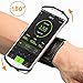 Produktbild Sport Handgelenk Armband, FisherMo Drehbares Design 180°Rotierend Sportarmband Atmungsaktiv Handy Halter Ideal für Laufen Wandern Jogging Kompatibel mit iPhone X / 8 Plus Samsung Galaxy Note8